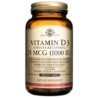 Solgar Vitamin D3 25 mcg (1000 IU) - 250 Softgels