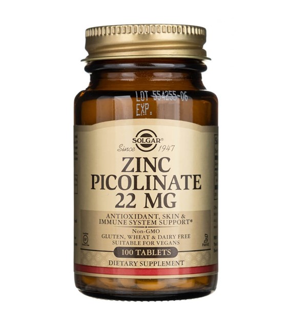 Solgar Zinc Picolinate (Zinkpicolinat) 22 mg - 100 Tabletten
