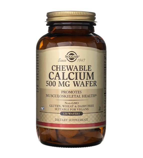 Solgar Chewable Calcium 500 mg - 120 Wafers
