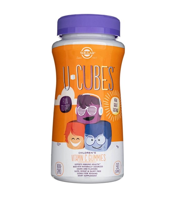 Solgar Dětský vitamin C U-Cubes - 90 gumových bonbónů