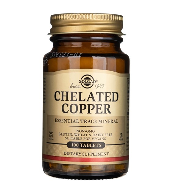 Solgar Chelated Copper 2,5 mg - 100 Tablets