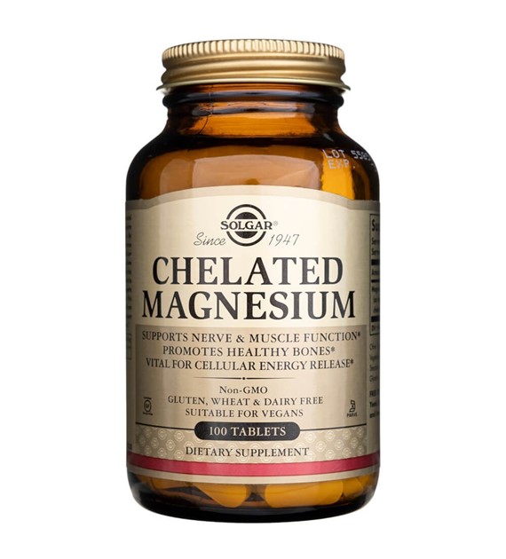 Solgar Chelatiertes Magnesium - 100 Tabletten