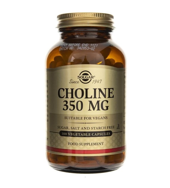 Solgar Cholin 350 mg - 100 pflanzliche Kapseln