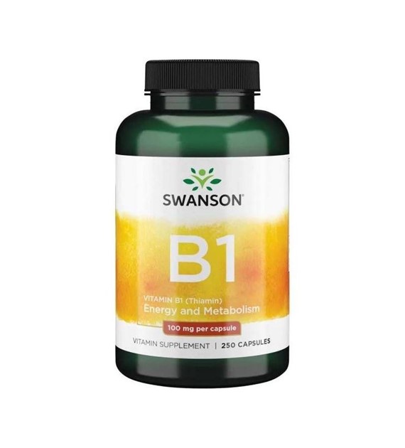 Swanson Witamina B-1 (Tiamina) 100 mg - 250 kapsułek
