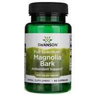 Swanson Full Spectrum Magnolia Bark (Kora magnolii) 400 mg - 60 kapsułek