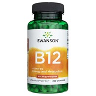 Swanson Vitamin B12 500 mcg - 250 Capsules