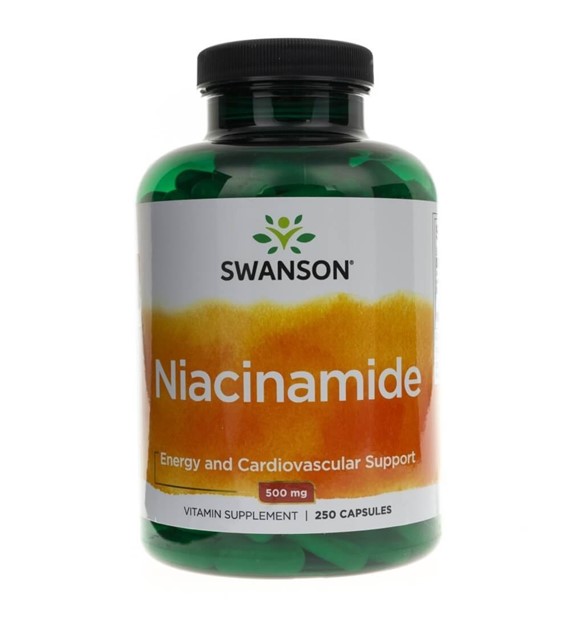 Swanson Niacinamide (Niacynamid) 500 mg - 250 kapsułek