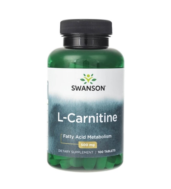 Swanson L-Karnitin 500 mg - 100 tablet