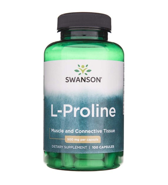 Swanson L-Prolina (L-Proline) 500 mg - 100 kapsułek
