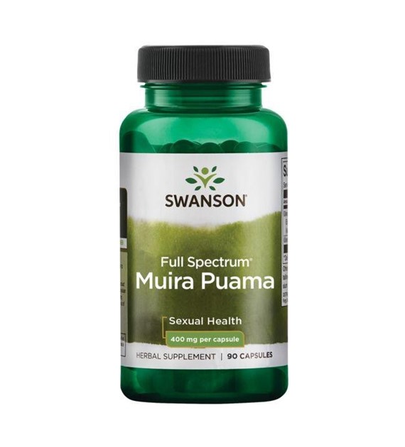 Swanson Muira Puama s plným spektrem 400 mg - 90 kapslí