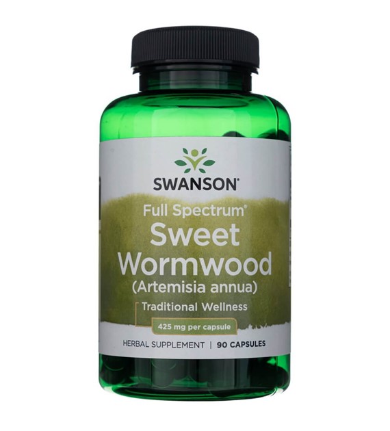 Swanson Plné spektrum pelyňku ročního (Artemisia annua) 425 mg - 90 kapslí