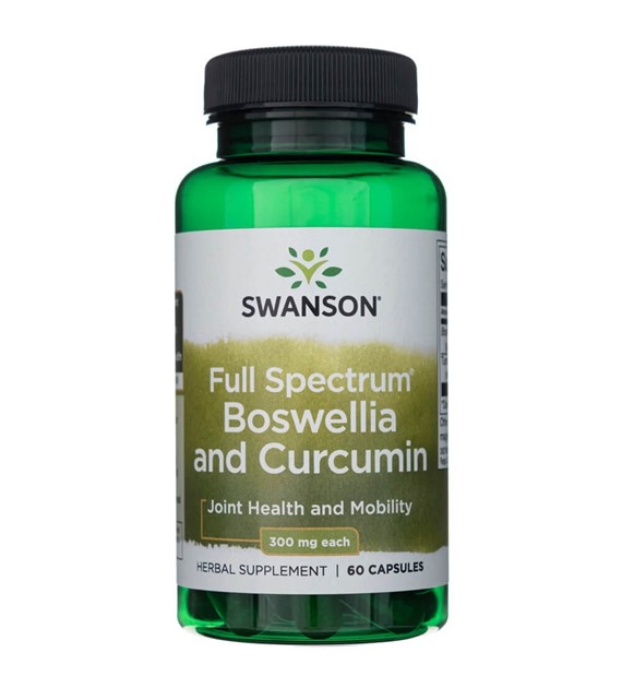 Swanson Boswellia & Curcumin (kurkuma) - 60 kapsułek
