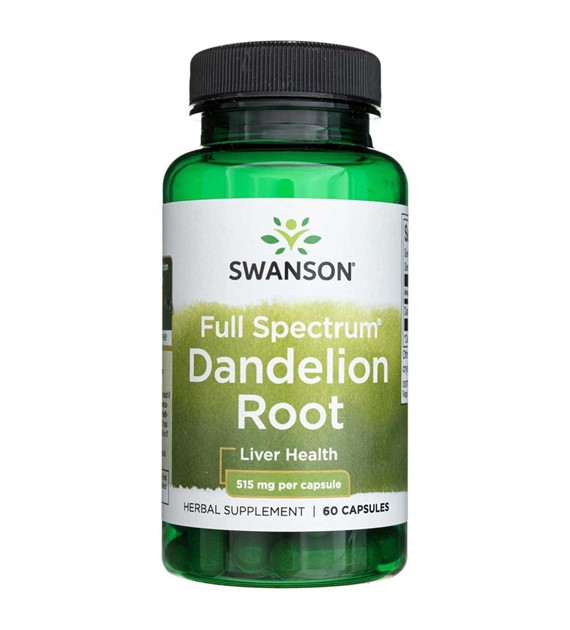 Swanson Dandelion Root (Mniszek Lekarski) 515mg - 60 kapsułek