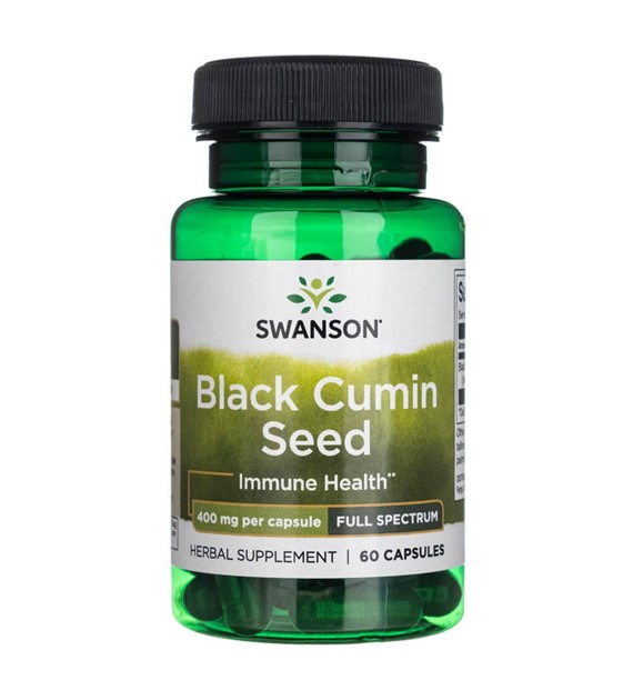 Swanson Černý kmín 400 mg - 60 kapslí