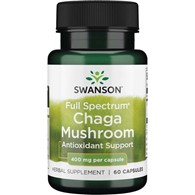 Swanson Full Spectrum Chaga Mushroom 400 mg - 60 kapsułek