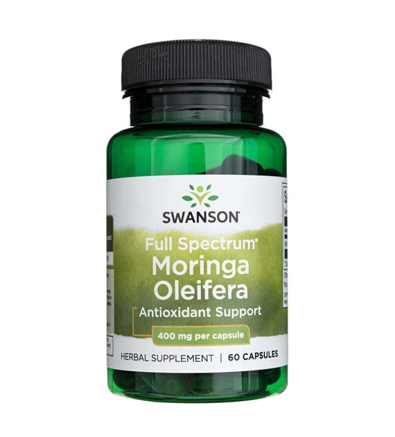 Swanson Plné spektrum Moringa Oleifera 400 mg - 60 kapslí