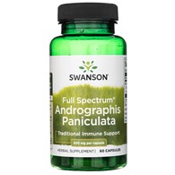 Swanson Andrographis paniculata s plným spektrem 400 mg - 60 kapslí