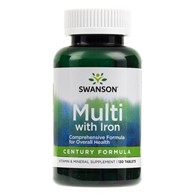 Swanson Century Formula z żelazem - 130 tabletek