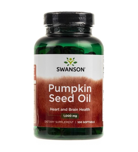 Swanson Pumpkin Seed Oil (olej z pestek dyni) 1000 mg - 100 kapsułek