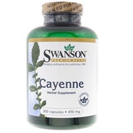 Swanson Cayenne (Pieprz Kajeński) 450 mg - 300 kapsułek