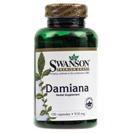Swanson Damiana 510 mg - 100 kapsułek