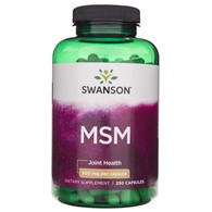 Swanson MSM 500 mg - 250 Capsules