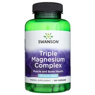 Swanson Triple Magnesium Complex 400 mg - 100 Kapseln