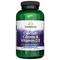 Solgar Citrát vápenatý a vitamin D3 - 250 tablet