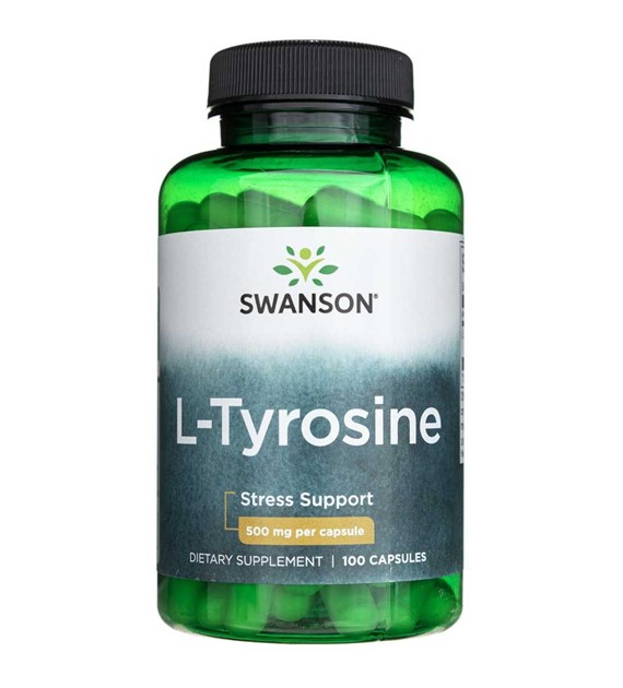 Swanson L-Tyrosine (L-Tyrozyna) 500mg - 100 kapsułek
