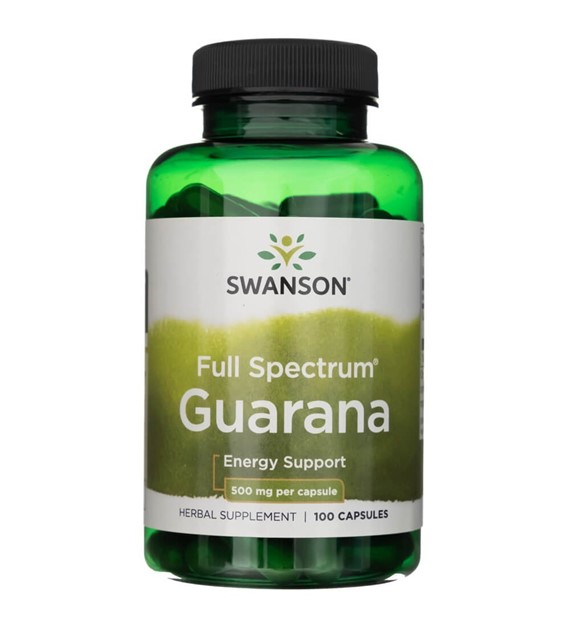 Swanson Full Spectrum Guarana 500 mg - 100 Capsules