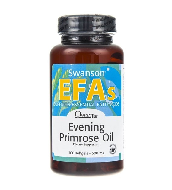Swanson Evening Primorose Oil EPO (Olej z wiesiołka) - 100 kapsułek