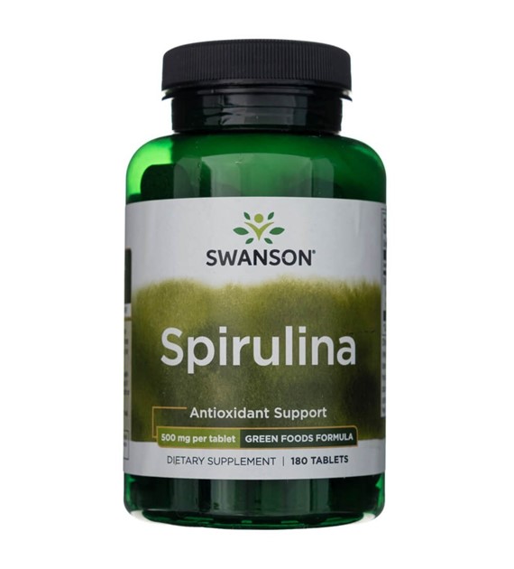 Swanson Spirulina 500 mg - 180 tabletek