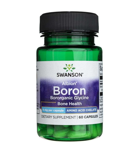 Swanson Albion Boron Bororganic Glycine 6 mg - 60 kapslí