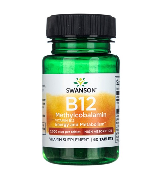 Swanson Metylokobalamina B-12 5 mg - 60 tabletek b12