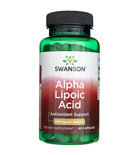 Swanson Alpha Lipoic Acid 600 mg - 60 Capsules