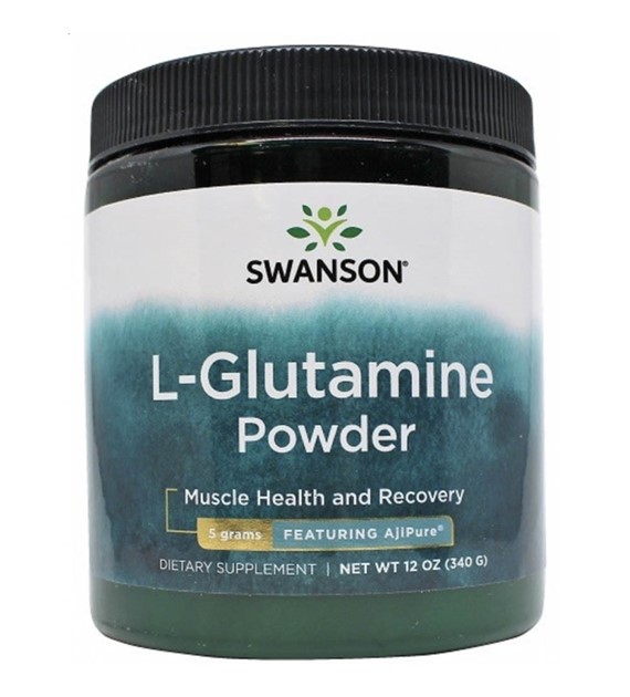 Swanson AjiPure L-Glutamina w proszku - 340 gramów