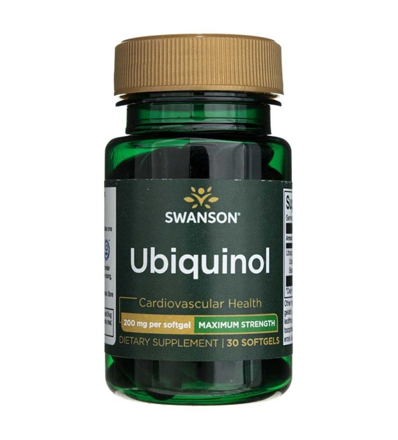 Swanson Ubichinol 200 mg - 30 měkkých gelů