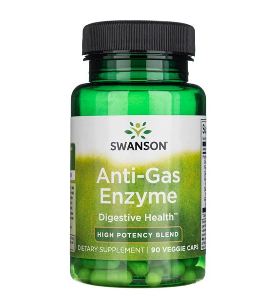 Swanson Anti-Gas-Enzym 40 mg - 90 pflanzliche Kapseln