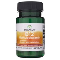 Swanson Vitamin B12 Methylcobalamin 2500 mcg - 60 Tablets