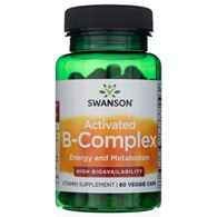 Swanson Aktivovaný B-komplex - 60 veg. kapslí