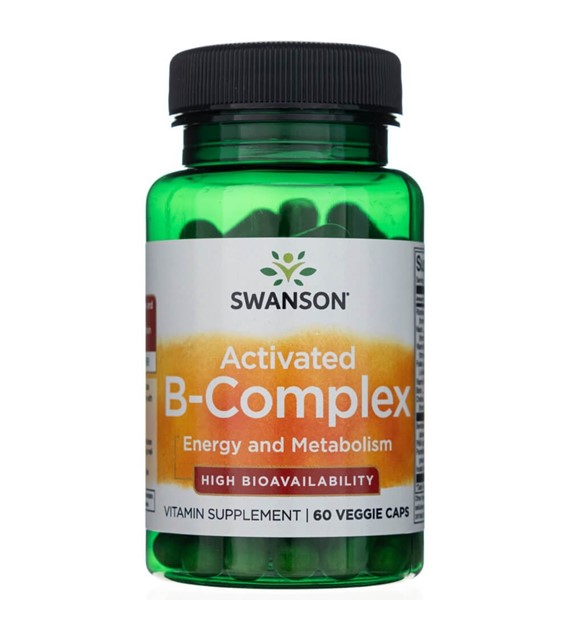 Swanson Aktivovaný B-komplex - 60 veg. kapslí