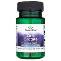 Swanson Cynk Zinc (Orotan) 10 mg - 60 kapsułek