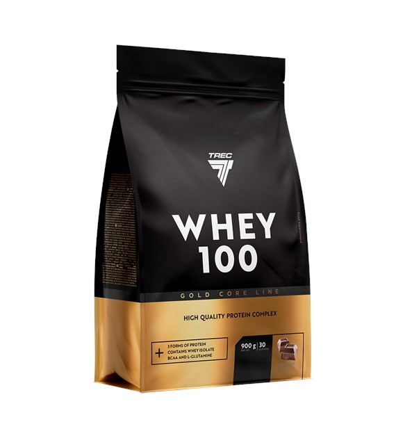 Trec Nutrition Gold Core Line Whey 100, czekoladowy - 900 g