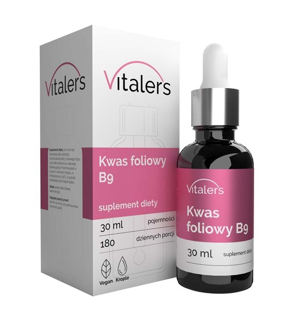Vitaler's Folsäure (Vitamin B9) 400 mcg, Tropfen - 30 ml
