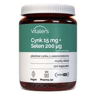 Vitaler's Zinek 15 mg + selen 200 μg - 120 kapslí