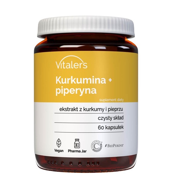 Vitaler's Kurkumin + Piperin - 60 kapslí