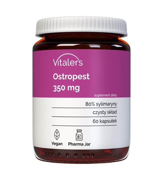 Vitaler's Milk Thistle (Ostropest plamisty) 350 mg - 60 kapsułek