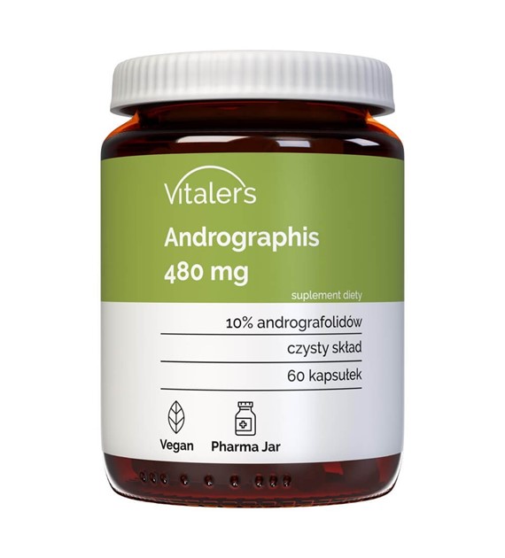Vitaler's Andrographis (Brodziuszka wiechowata) 480 mg - 60 kapsułek