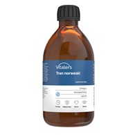 Vitaler's Omega-3 norský olej z tresčích jater, s příchutí bez vůně 1200 mg - 250 ml