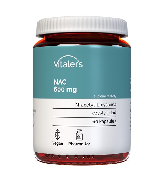 Vitaler's NAC (N-acetylo-L-cysteina) 600 mg - 60 kapsułek